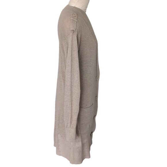 Banana Republic Linen Cardigan Long Sweater - Picture 2 of 4